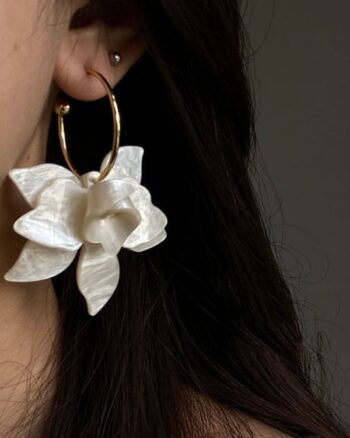 Flower Shape Drop Earrings