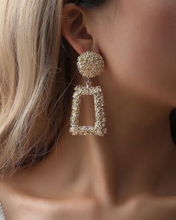 Geometric Trapezoid Ear Clip