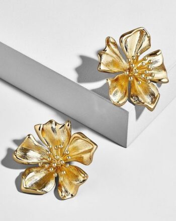 Flower Golden Earrings